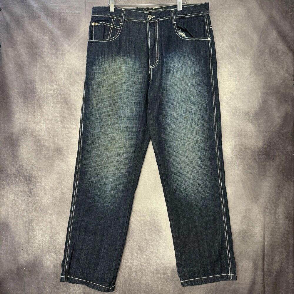 Vintage Southpole Jeans Men's 36x32 RN82628 Y2K‎ Wide Leg Baggy Skater Hip Hop
